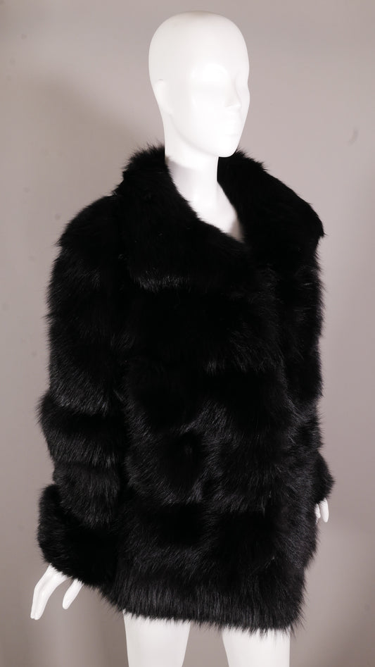 The Timeless Black Fox Coat