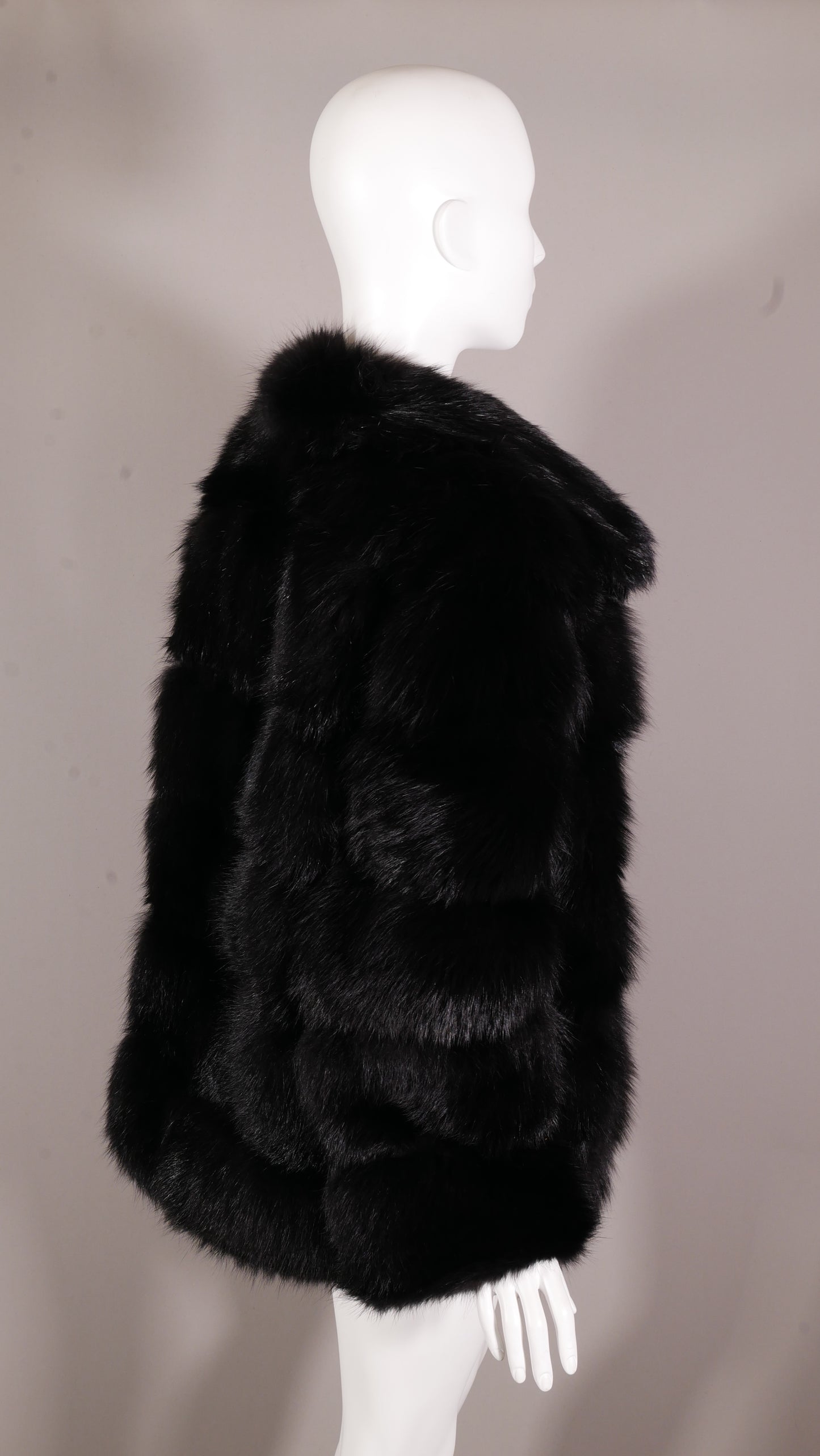 The Timeless Black Fox Coat