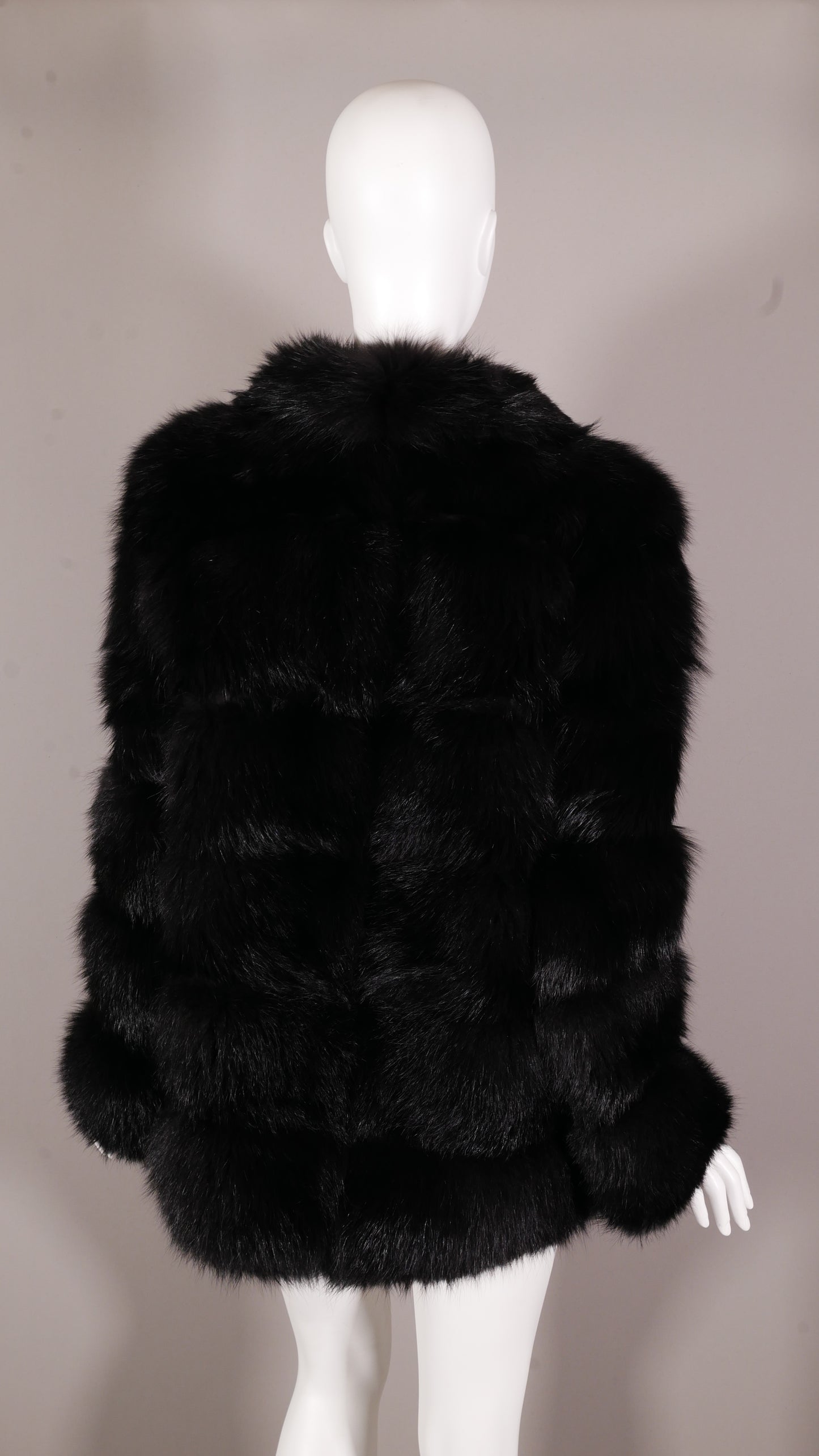 The Timeless Black Fox Coat