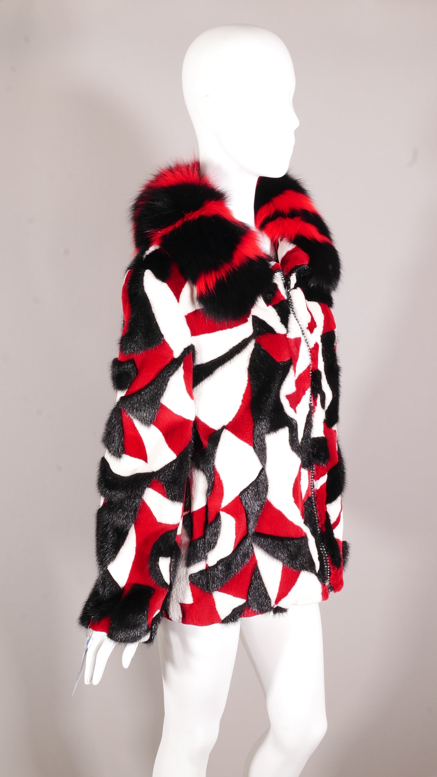 The Harlequin Mink & Fox Coat