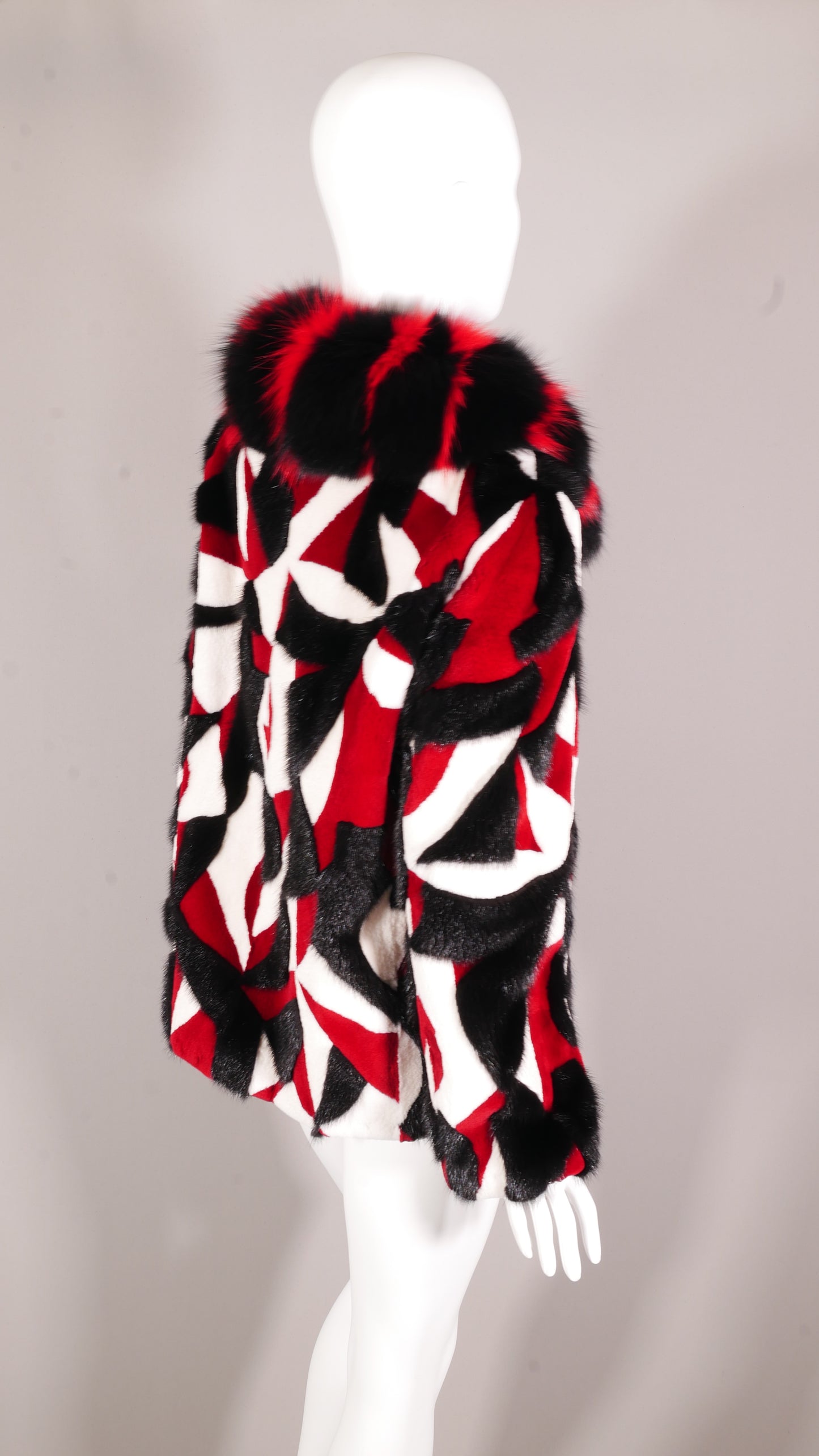 The Harlequin Mink & Fox Coat
