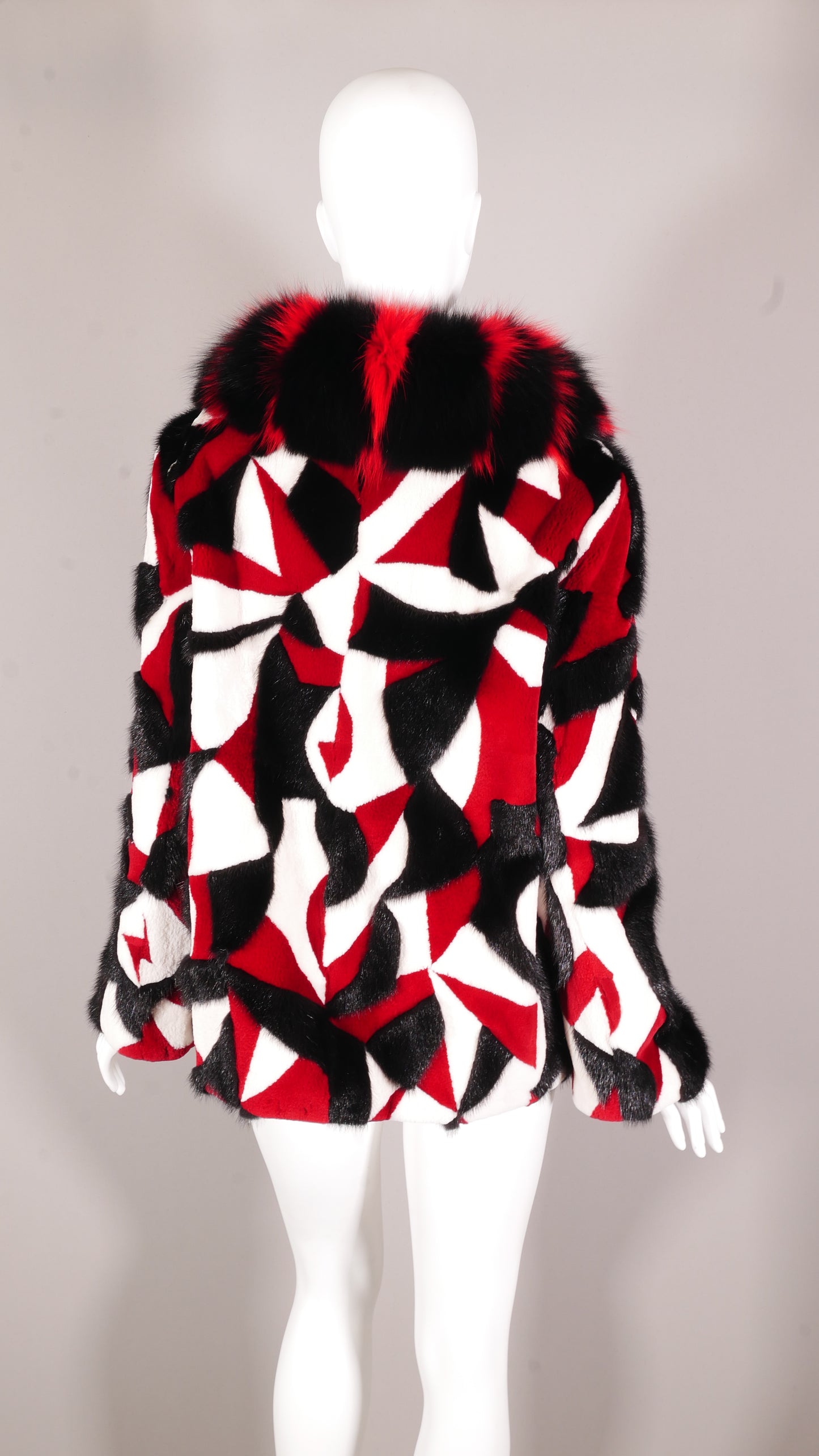 The Harlequin Mink & Fox Coat